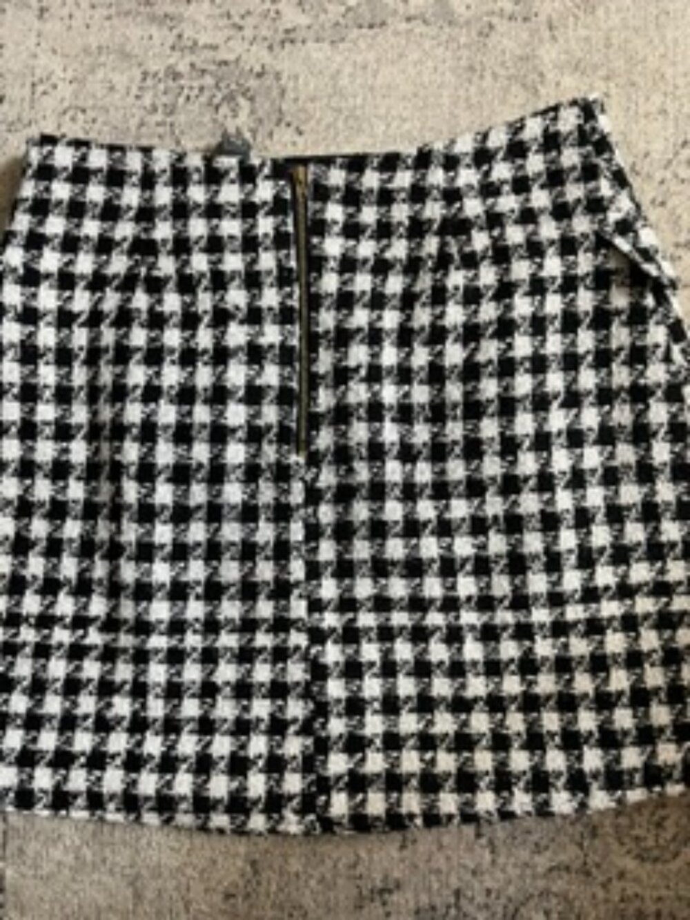 🧡3/15 Alya Black White Plaid Mini Skirt L - Picture 6 of 8